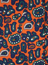 NADIR 3 Fold Orange Tie in Madder Silk